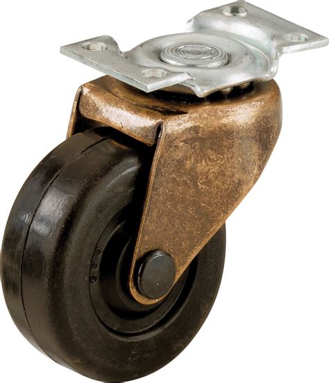 Antique Style Bronze Swivel Casters 4 Pack - Rubber Wheel Casters - Bronze Casters - Swivel Caster - Rustic Bronze Casters (1. . Antique casters